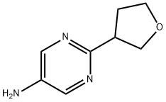 2-(tetrahydrofuran-3-yl)pyrimidin-5-amine Struktur