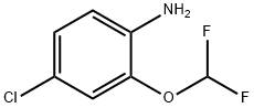 4-chloro-2-(difluoromethoxy)aniline Struktur