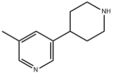 3-methyl-5-(piperidin-4-yl)pyridine Struktur