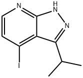 4-iodo-3-isopropyl-1H-pyrazolo[3,4-b]pyridine Struktur