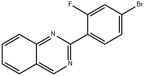 2-(4-bromo-2-fluorophenyl)quinazoline Struktur