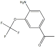 1-(4-Amino-3-trifluoromethoxy-phenyl)-ethanone Struktur