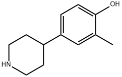 2-methyl-4-(piperidin-4-yl)phenol Struktur