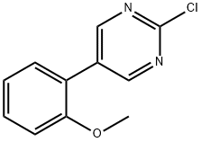 2-CHLORO-5-(2-METHOXYPHENYL)PYRIMIDINE Struktur