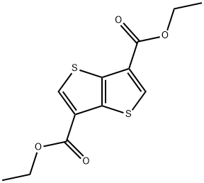 Thieno[3,2-b]thiophene-3,6-dicarboxylic acid diethyl ester Struktur