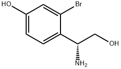 4-((1R)-1-AMINO-2-HYDROXYETHYL)-3-BROMOPHENOL Struktur