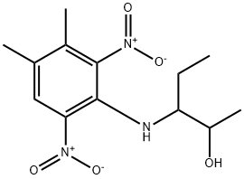 3-((3,4-dimethyl-2,6-dinitrophenyl)amino)pentan-2-ol Struktur