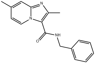 N-benzyl-2,7-dimethylimidazo[1,2-a]pyridine-3-carboxamide Struktur