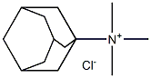 Tricyclo[3.3.1.13,7]decan-1-aminium, N,N,N-trimethyl-, chloride (1:1) Struktur