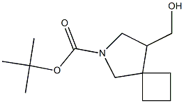 tert-butyl 8-(hydroxymethyl)-6-azaspiro[3.4]octane-6-carboxylate Struktur