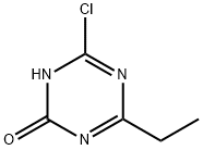 2-Chloro-4-ethyl-6-hydroxy-1,3,5-triazine Struktur