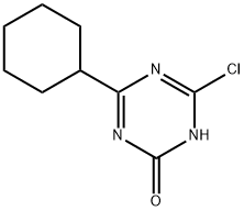 2-Chloro-4-cyclohexyl-6-hydroxy-1,3,5-triazine Struktur