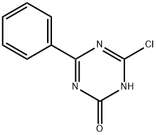 2-Chloro-4-phenyl-6-hydroxy-1,3,5-triazine Struktur