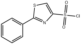 2-phenyl-1,3-thiazole-4-sulfonyl chloride Struktur