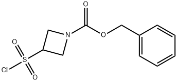 benzyl 3-(chlorosulfonyl)azetidine-1-carboxylate Struktur