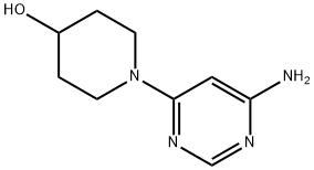 4-Amino-6-(4-hydroxypiperidin-1-yl)pyrimidine Struktur