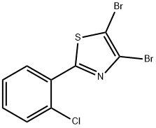 4,5-Dibromo-2-(2-chlorophenyl)thiazole Struktur