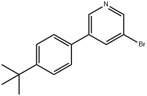 3-Bromo-5-(4-tert-butylphenyl)pyridine Struktur