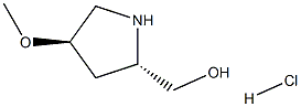 ((2S,4R)-4-methoxypyrrolidin-2-yl)methanol hydrochloride Struktur