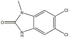 5,6-dichloro-1-methyl-2,3-dihydro-1H-1,3-benzodiazol-2-one Struktur