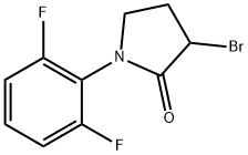 3-bromo-1-(2,6-difluorophenyl)pyrrolidin-2-one Struktur