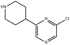 2-CHLORO-6-(PIPERIDIN-4-YL)PYRAZINE Struktur