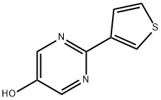 5-Hydroxy-2-(3-thienyl)pyrimidine Struktur