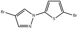 4-Bromo-1-(5-bromo-2-thienyl)pyrazole Struktur