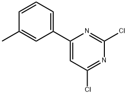 2,4-Dichloro-6-(3-tolyl)pyrimidine Struktur