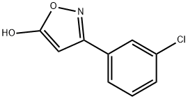 3-(3-chlorophenyl)-1,2-oxazol-5-ol Struktur