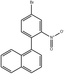 1-(4-bromo-2-nitrophenyl)naphthalene Struktur