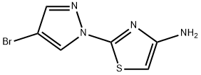 4-Bromo-1-(4-aminothiazol-2-yl)pyrazole Struktur