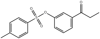 1-Propanone, 1-[3-[[(4-methylphenyl)sulfonyl]oxy]phenyl]- Struktur