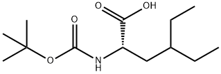 (2S)-2-{[(tert-butoxy)carbonyl]amino}-4-ethylhexanoic acid Struktur