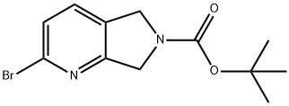 6H-Pyrrolo[3,4-b]pyridine-6-carboxylic acid, 2-bromo-5,7-dihydro-, 1,1-dimethylethyl ester Struktur