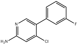 2-Amino-4-chloro-5-(3-fluorophenyl)pyridine Struktur