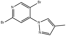 2,5-Dibromo-4-(4-methyl-1H-pyrazol-1-yl)pyridine|