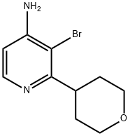 3-BROMO-2-(OXAN-4-YL)PYRIDIN-4-AMINE Struktur