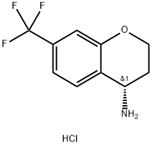 (S)-7-(trifluoromethyl)chroman-4-amine hydrochloride Struktur