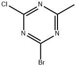 2-Chloro-4-bromo-6-methyl-1,3,5-triazine Struktur