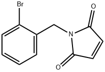 1-[(2-bromophenyl)methyl]-2,5-dihydro-1H-pyrrole-2,5-dione Struktur