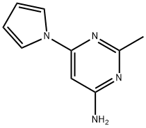 4-amino-2-methyl-6-(1H-pyrrol-1-yl)pyrimidine Struktur