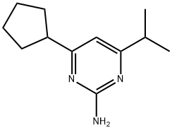 2-Amino-4-cyclopentyl-6-(iso-propyl)pyrimidine Struktur