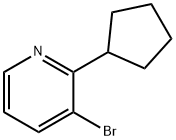 3-Bromo-2-(cyclopentyl)pyridine Struktur