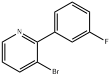 3-Bromo-2-(3-fluorophenyl)pyridine Struktur