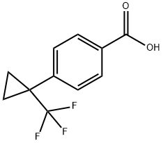 4-(1-(三氟甲基)環(huán)丙基)苯甲酸, 1418128-91-2, 結(jié)構(gòu)式