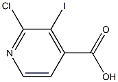 2-chloro-3-iodopyridine-4-carboxylic acid Struktur