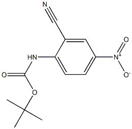 tert-butyl 2-cyano-4-nitrophenylcarbamate Struktur