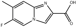 6-Fluoro-7-methyl-imidazo[1,2-a]pyridine-2-carboxylic acid Struktur