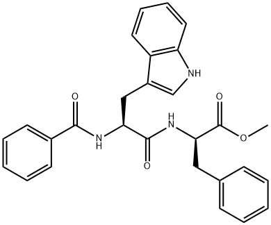 D-Phenylalanine, N-benzoyl-L-tryptophyl-, methyl ester Struktur